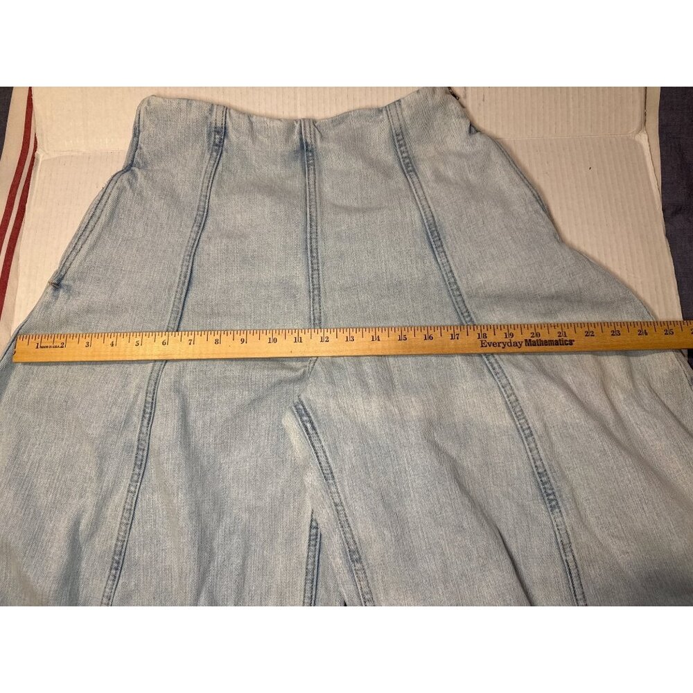 Zara ZW Collection High Waisted Balloon Leg Light Wash Pockets Jeans Size 4 - Picture 12 of 16